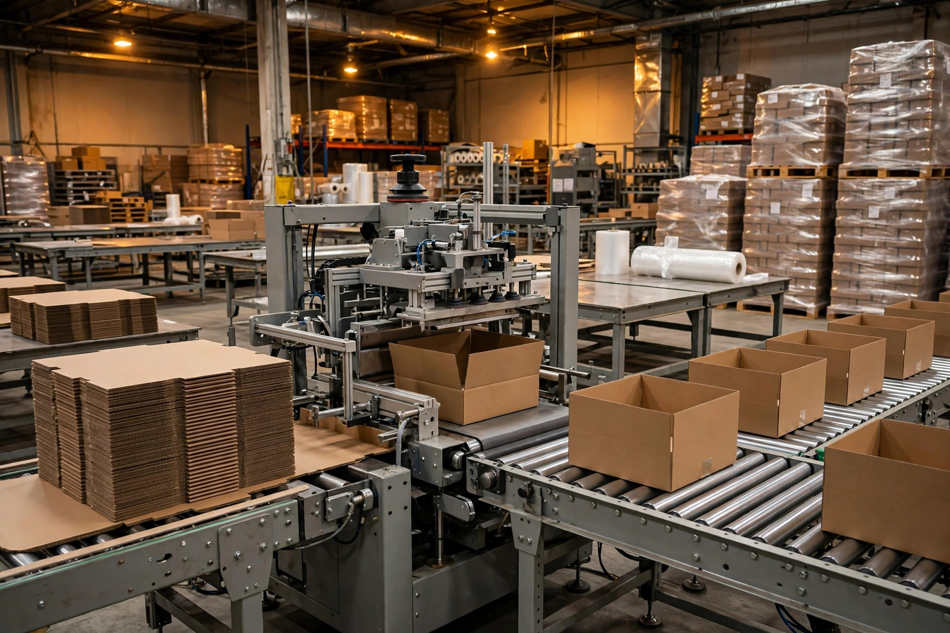 Erector automático de cajas para un almacén pequeño: ¿realmente ahorra mano de obra?