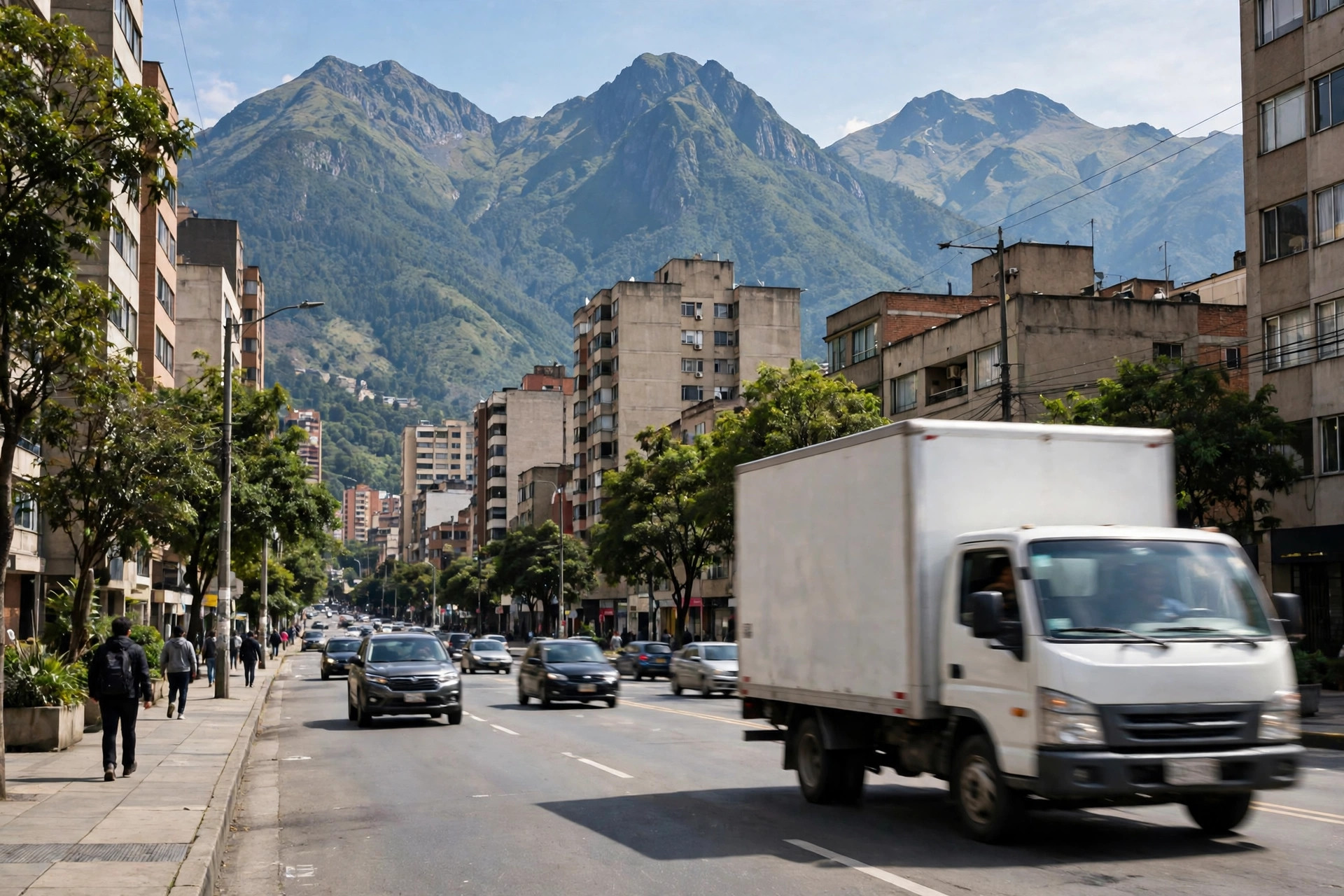 Entrega urbana em Bogotá: restrições por placa, segurança e o custo de errar a 8,600 pés de altitude