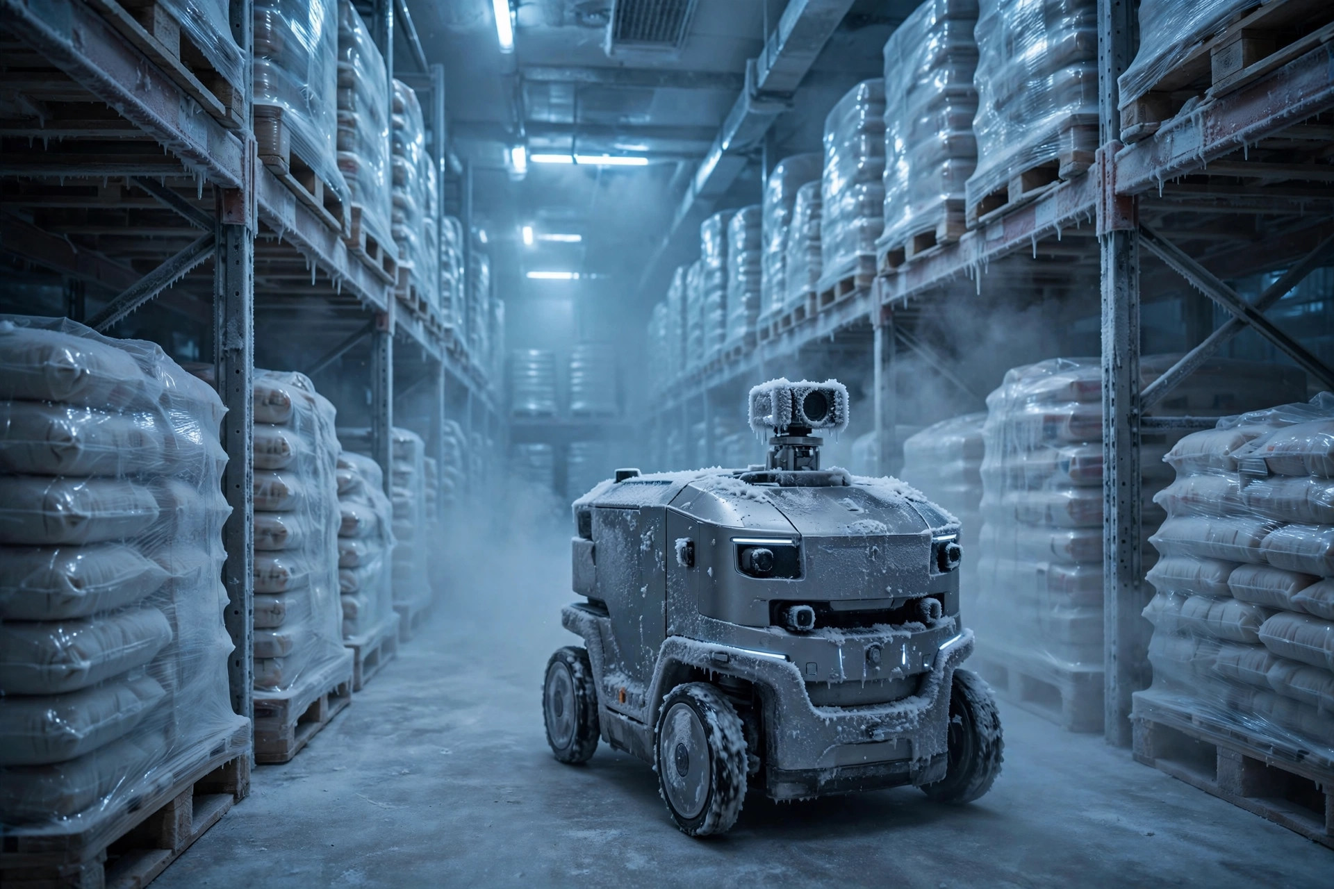 Les AMR au congélateur : comment le froid extrême met à l'épreuve batteries, navigation et pneus