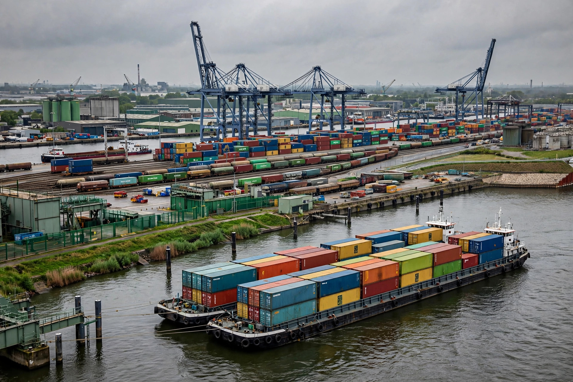 Duisbourg : le plus grand port intérieur du monde et le calcul de distribution au bout de la ligne ferroviaire Chine-Europe