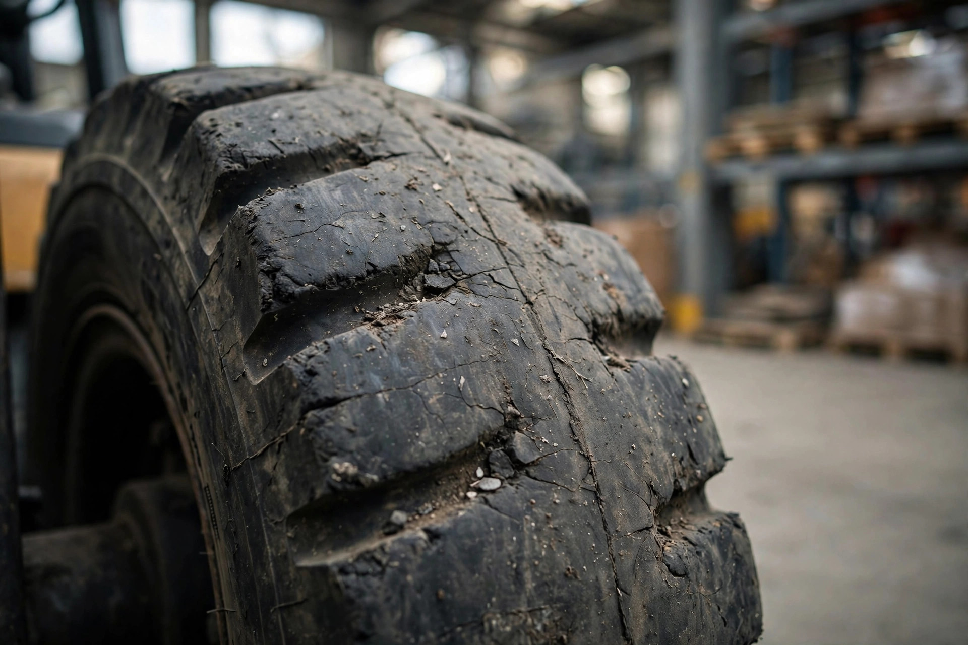 Économie des pneus de chariot élévateur : pleins vs. pneumatiques vs. polyuréthane — et la règle de remplacement à 50 %