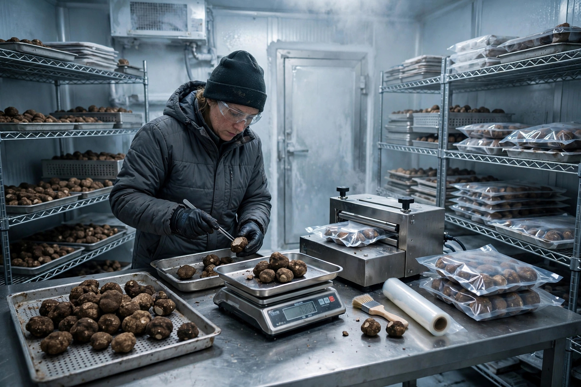 Italy Truffle Export Warehouse Storage: The Ledger from Alba Woods to a Cold Room