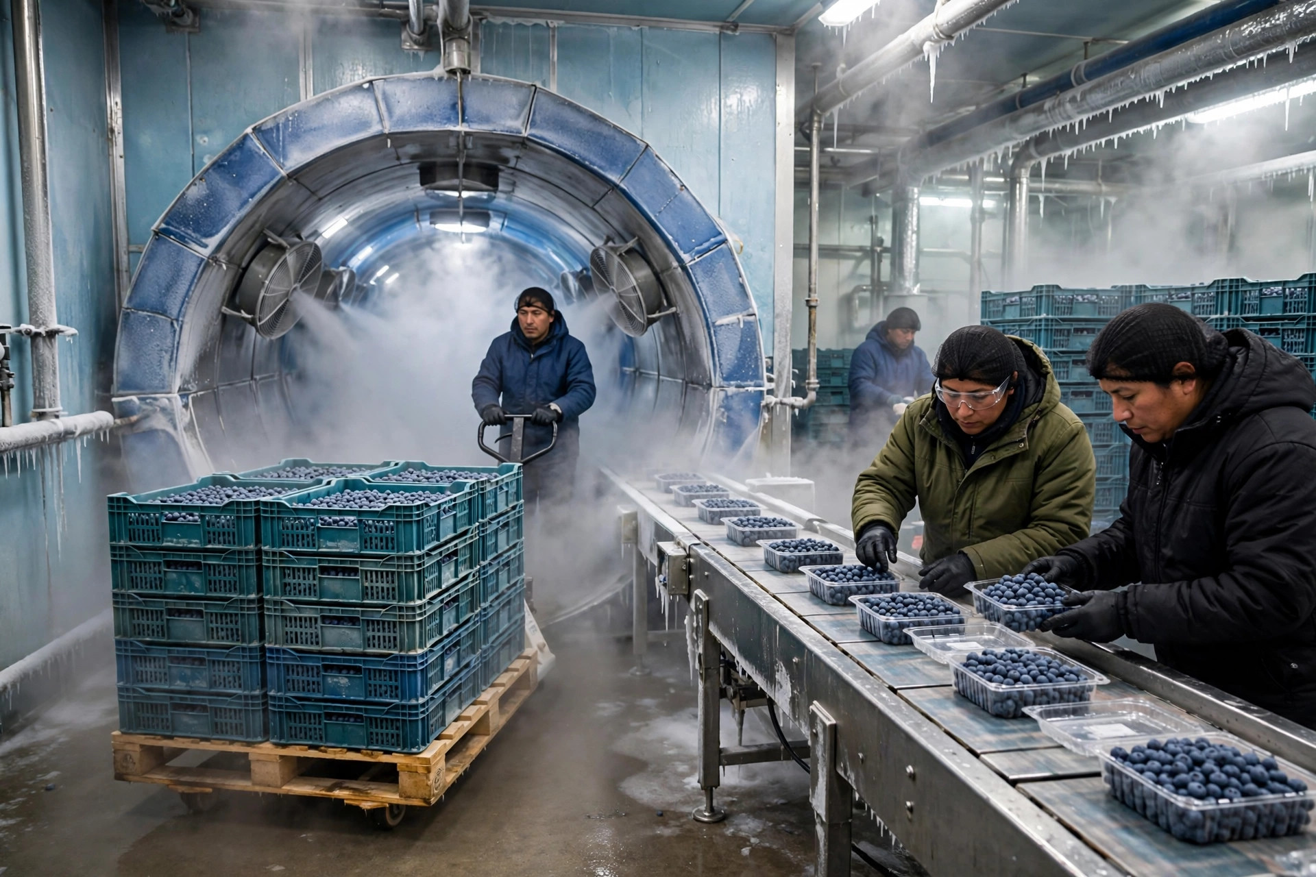 Peru Blueberry Cold Chain: From Forced-Air Precooling to Callao Port, Holding 0°C Without a Break