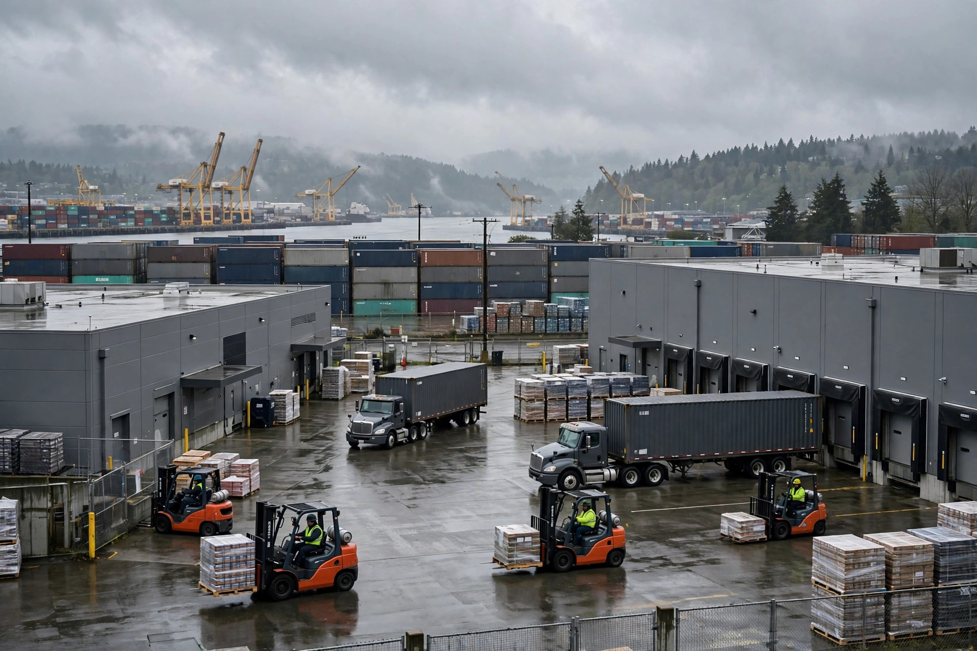 Logística del mercado de almacenes de Seattle: puertos, aeropuerto y el corredor I-5