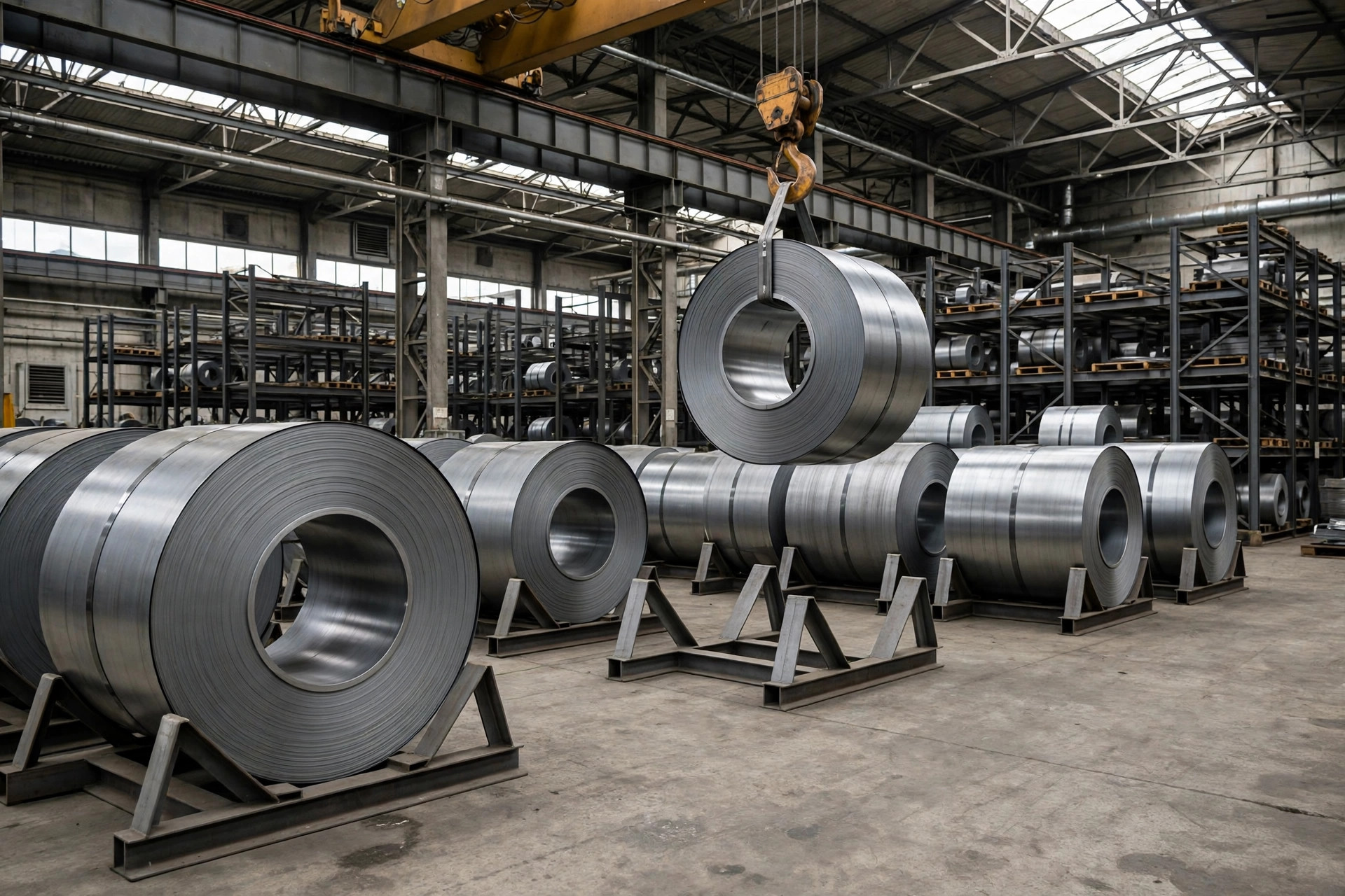 Steel Coil Warehouse Storage Handling: Eye Up or Eye to the Side, Saddles, Hooks, and Rust — One Wrong Move Leaves a Mark