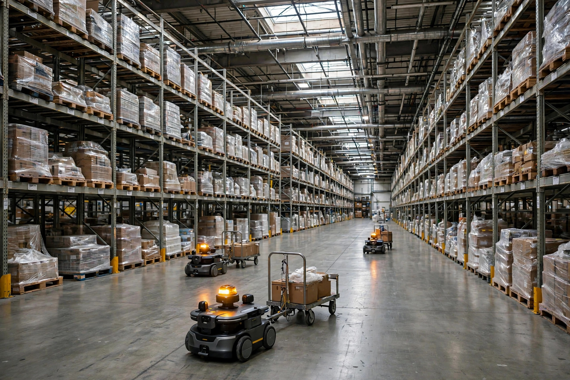 Armazéns americanos no exterior estão se automatizando: AMR, classificadores ou embalagem automática — o que vem primeiro?