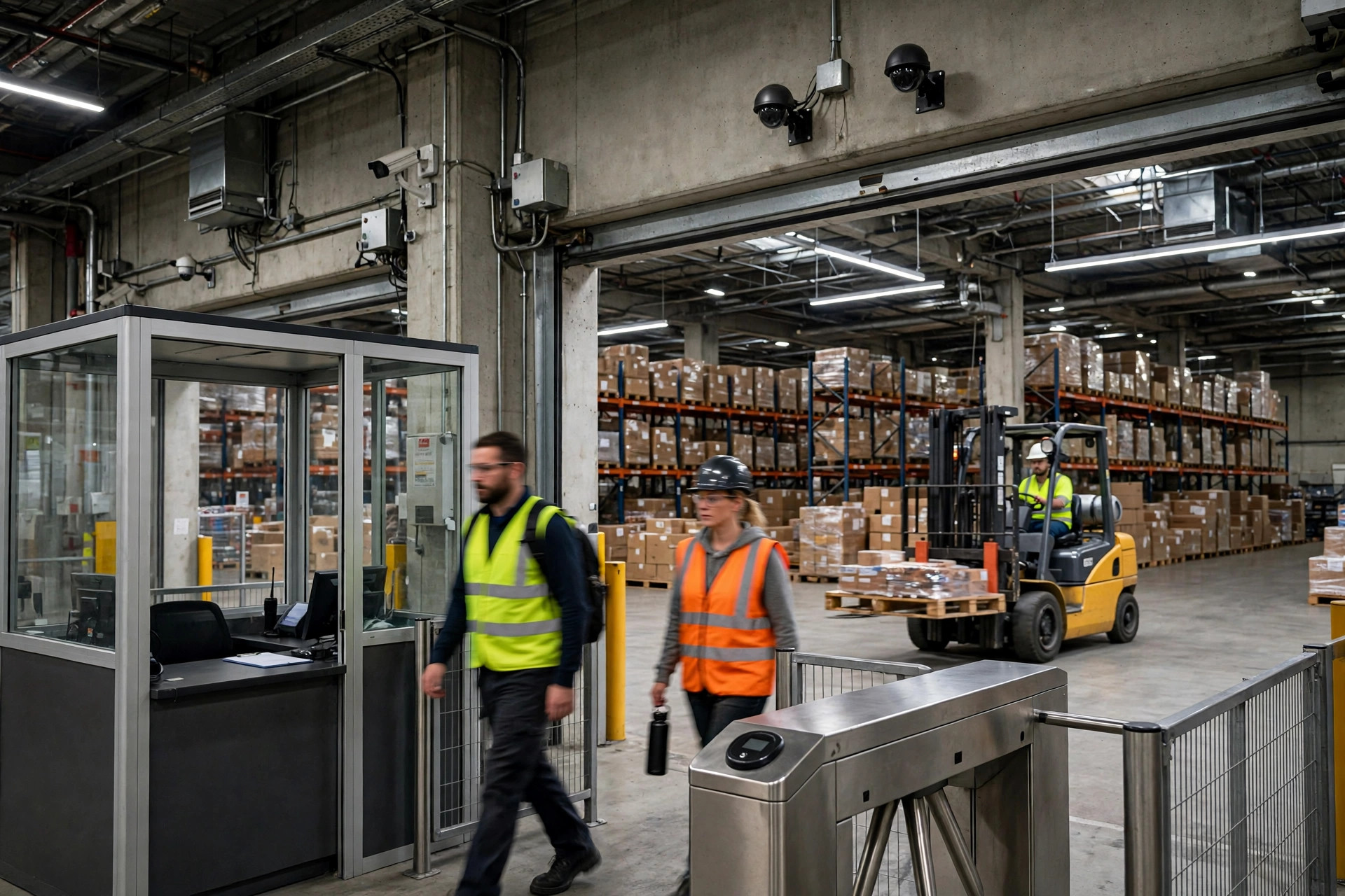 Warehouse Theft Prevention: Access Control, Cameras, and Gate Checks