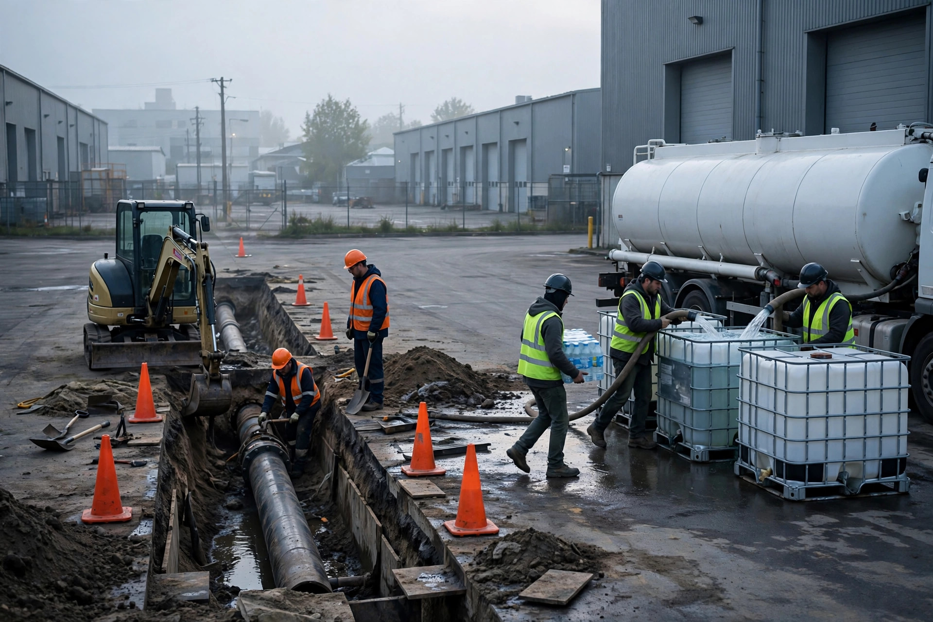 When the Warehouse Water Goes Out: Sanitation, Fire Safety and Operations Contingency