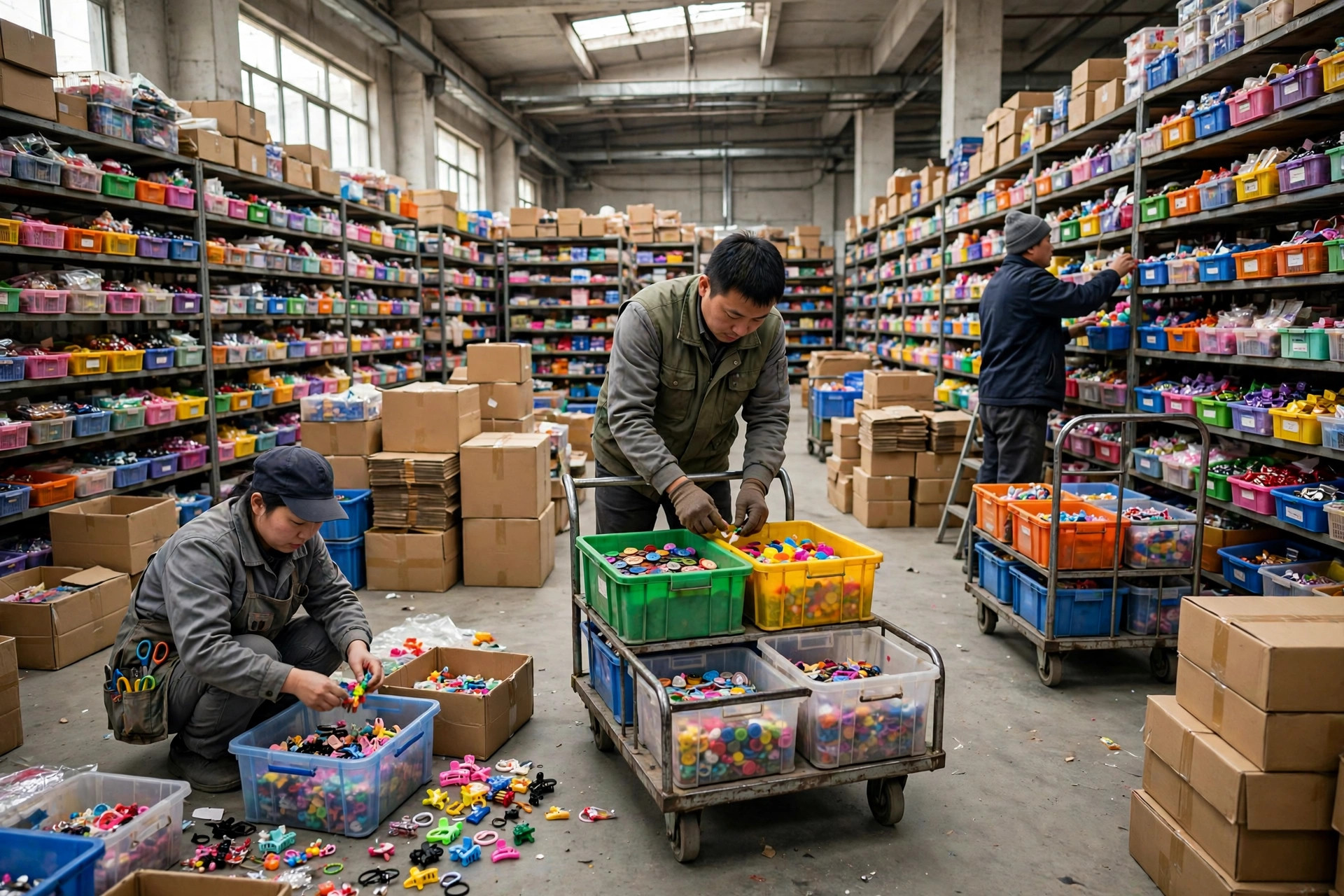 Main-d'œuvre d'entrepôt de petits produits à Yiwu : travail à la pièce, effectifs de pointe et arbitrages de réapprovisionnement
