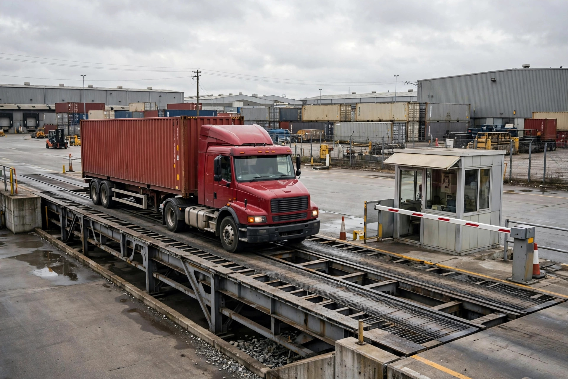 Pese cada camión en la puerta: cómo la integración YMS–báscula puente detecta anomalías de peso